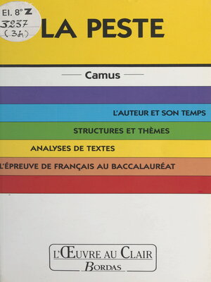 cover image of La peste, Camus